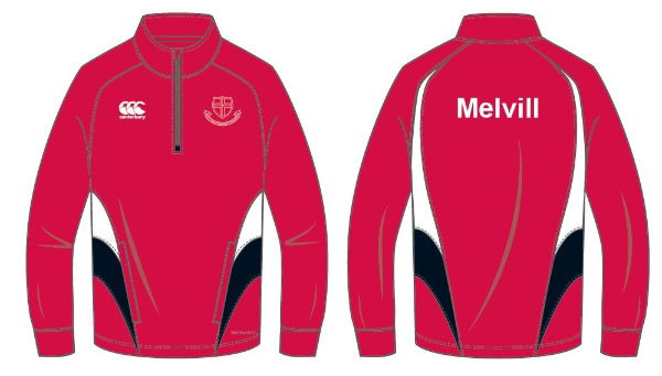 CCC Qtr Zip Fleece Red