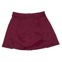 maroon skort